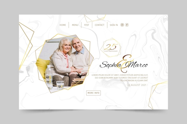 25 years anniversary landing page