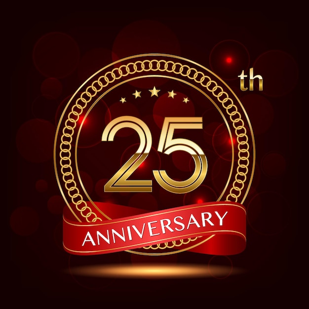 25th Anniversary logo design