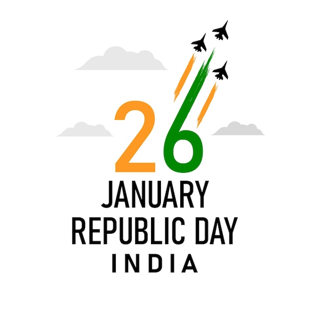 26 january india republic day design concept