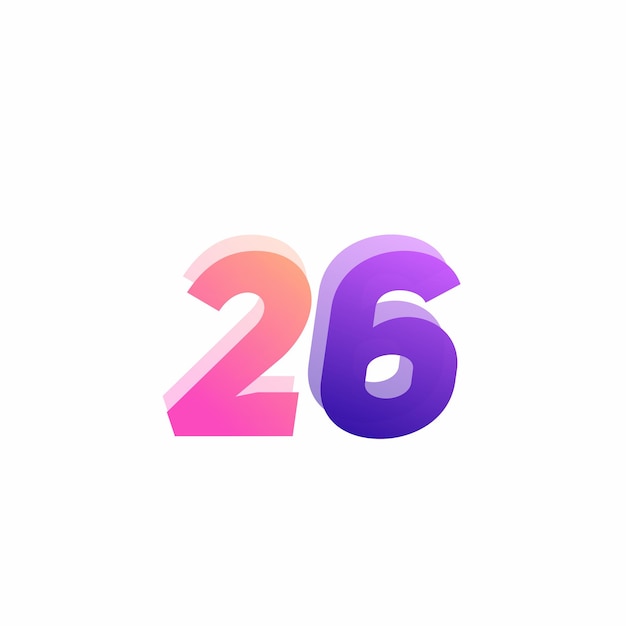 26 logo gradient design colorful