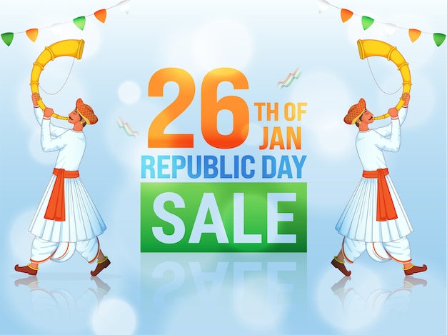 26th january republic day sale poster design