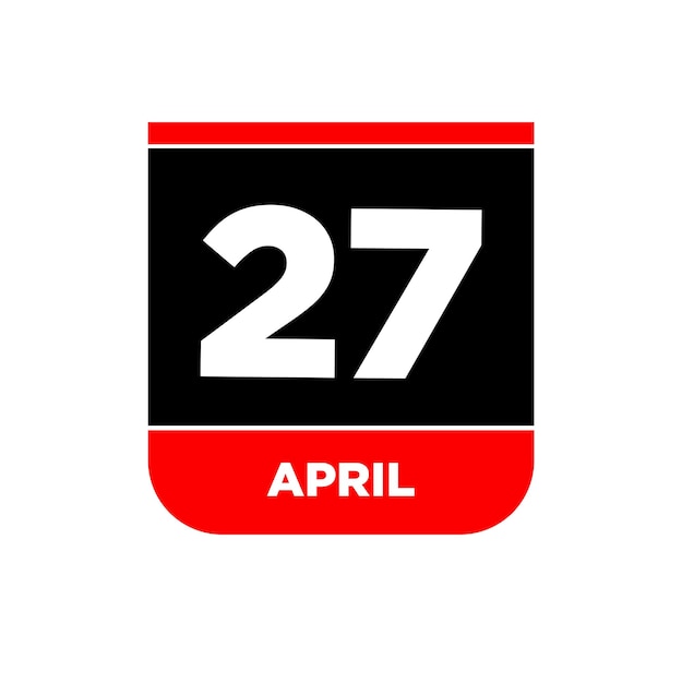 27th April calendar page icon 27 Apr day