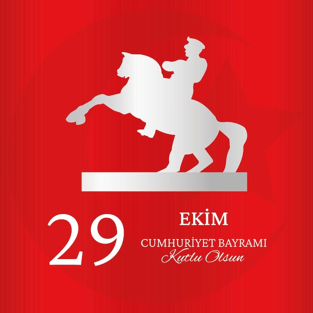 ベクトル 29 ekim cumhuriyet bayrami