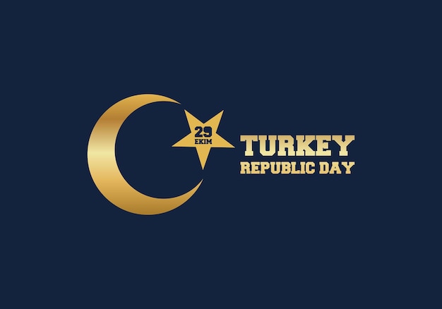 29 октября День Турецкой Республики. 29 Эким, флаг Турции и счастливый праздничный дизайн.