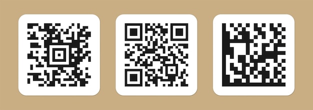 2D code pattern on isolated background Code sample