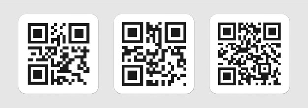 2D code pattern on isolated background Code sample