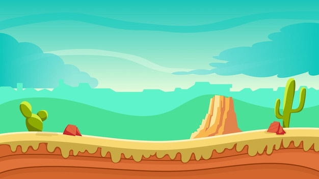 Vector 2d game looping background