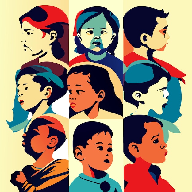 2D Illustrations of Cultural Diversity