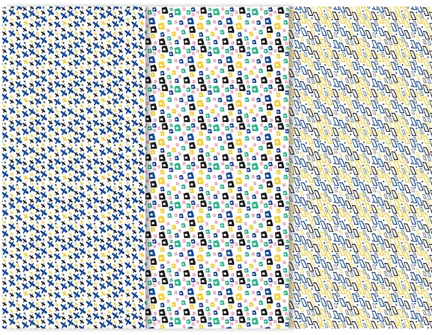 Design delle illustrazioni delle icone moderne del concetto del pacchetto v3 della forma del modello 2d