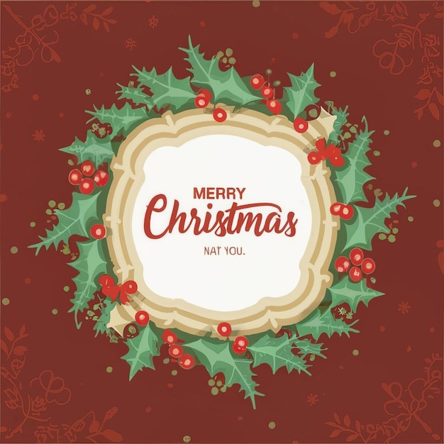 2d vector illustration colorful Christmas items frame and decoration with giftsaccessories