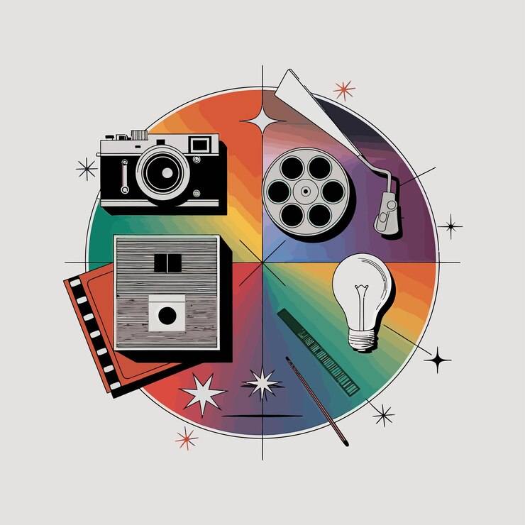 Vector 2d vector illustration t shirt design print with lettering and element