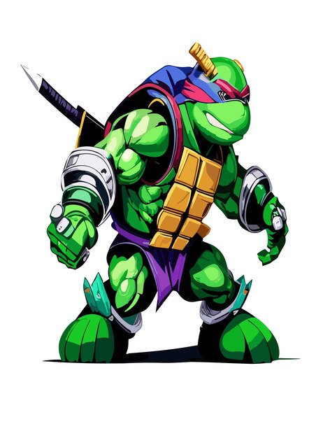 Donatello Ninja Turtle Free Vector - SuperAwesomeVectors