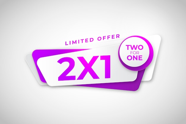 2x1 promotiebanner