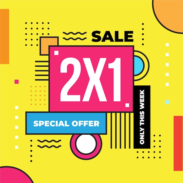 Vector 2x1 promotion banner