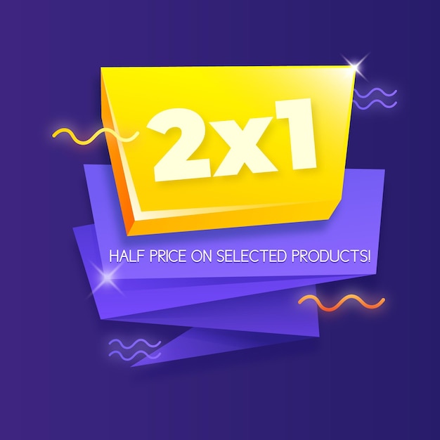 2x1 promotion banner