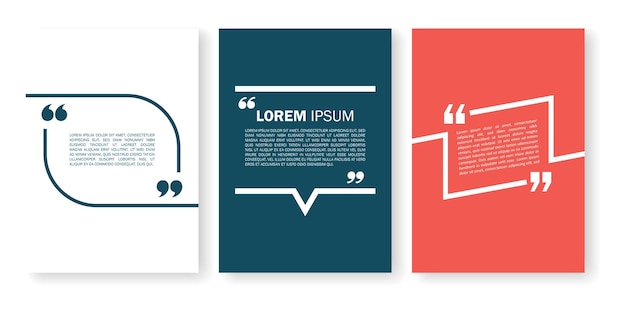 3 Colorful Pages template for quotes purpose