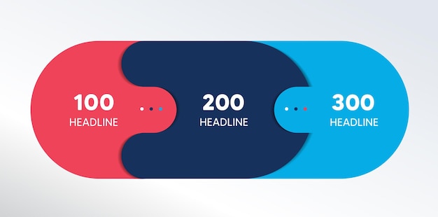 3 elements scheme diagram Three connected circles Infographic template