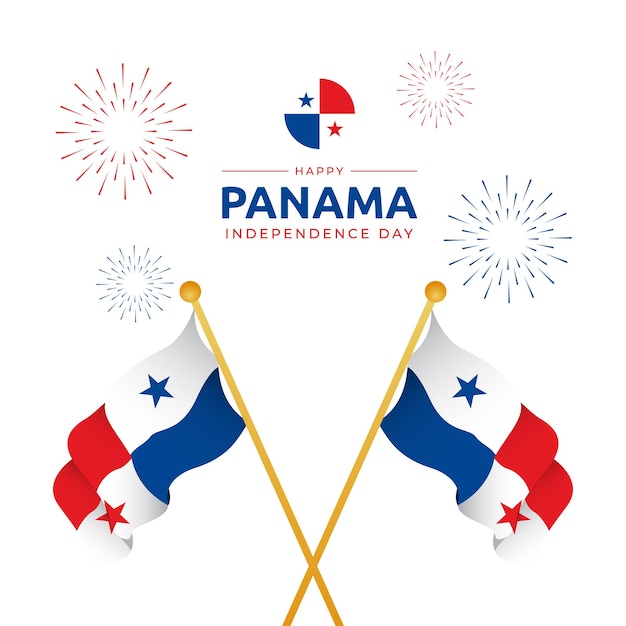 3 november panama independence day background vector image