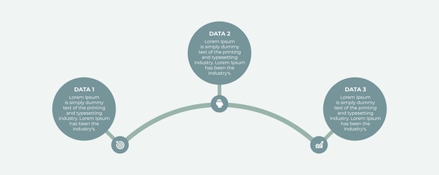 3 options or steps Infographic design template with icons