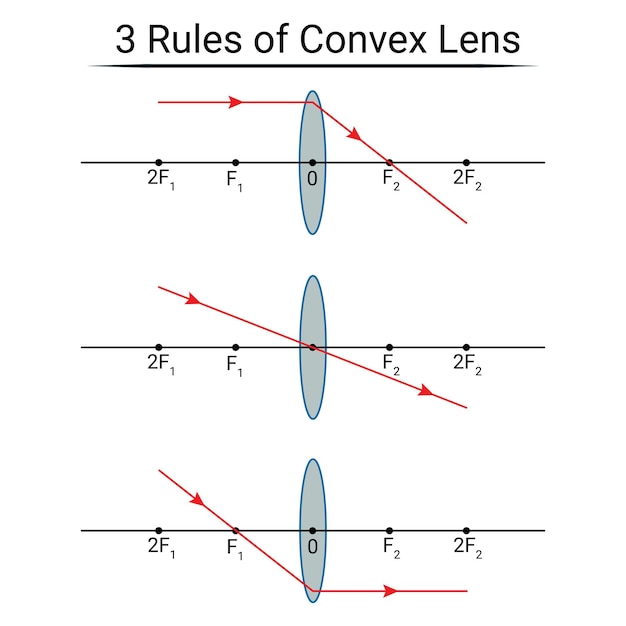 3 Rules of Convex Lens