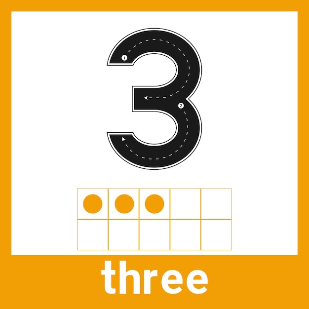 3 three number counting craze stijlvolle flashcards voor klaslokaal en thuisonderwijs trendy boho education