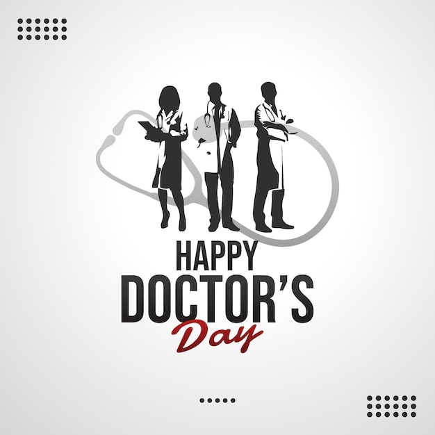 30 maart World Doctor's Day belettering van happy doctor's day