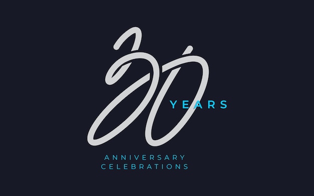 30 years anniversary logo template