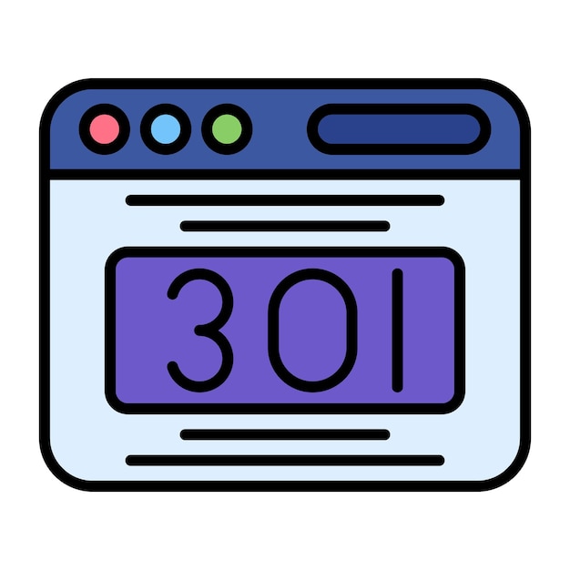 Premium Vector 301 Redirect Flat Illustration Premium Vector 301 Redirect Flat Illustration