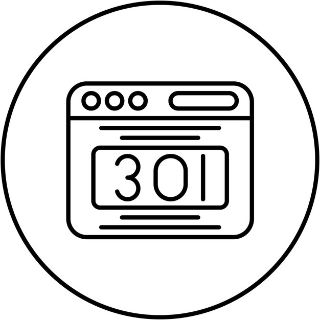 301 Перенаправление иконного векторного изображения может быть использовано для интернет-маркетинга