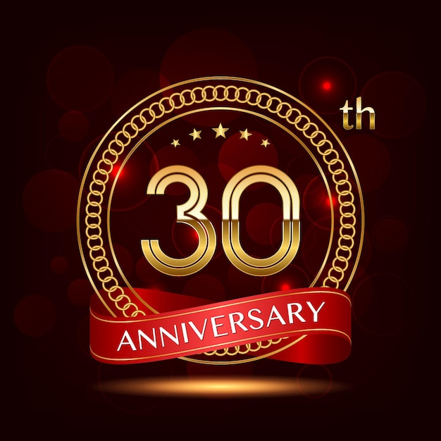 30e verjaardag logo ontwerp