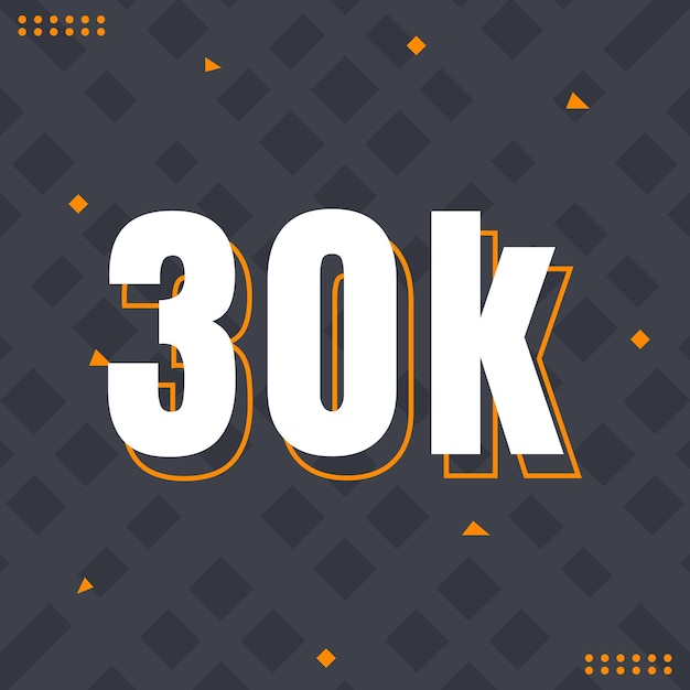 30k followers of social media