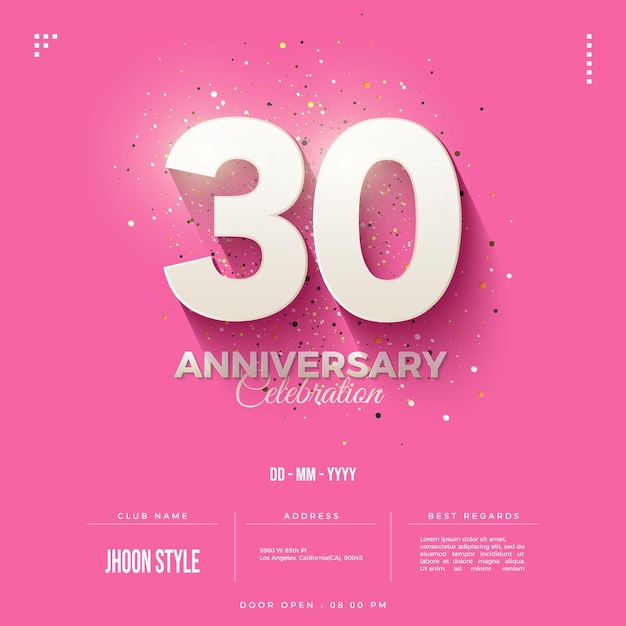 30th anniversary celebration invitation background