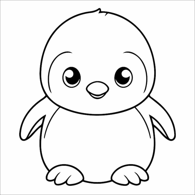 Premium Vector 31 cute penguin kawaii vector coloring page for kids