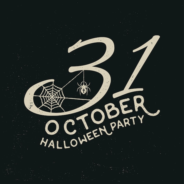 Vector 31 october halloween party concept