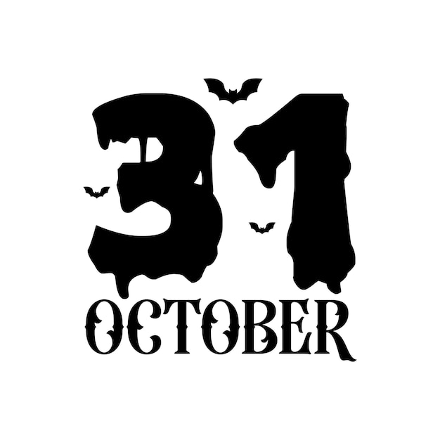 Vector 31 october halloween