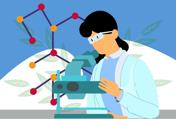 Vector 3299 nanotech concept illustration
