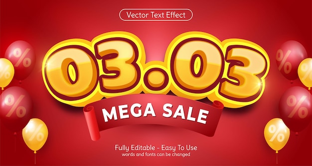 33 mega sale speciale aanbieding met 3d-stijleffect