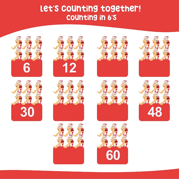 345 Counting in 6's