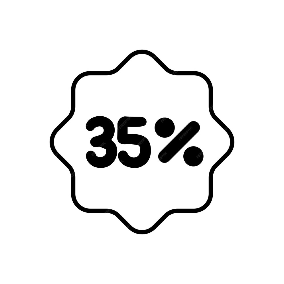 Premium Vector 35 Percent Icon premium-vector-35-percent-icon