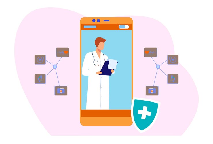 3524 Digital Medicine Concept Illustration