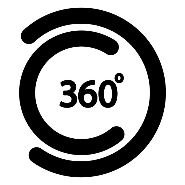 360 度のロゴ