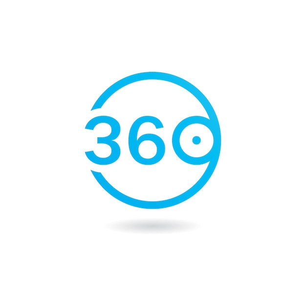 Вектор Шаблон дизайна векторных иконок 360 градусов
