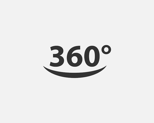 360 degree view vector icon