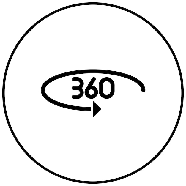 Vector 360° feedback icon vector beeld kan worden gebruikt voor human resources