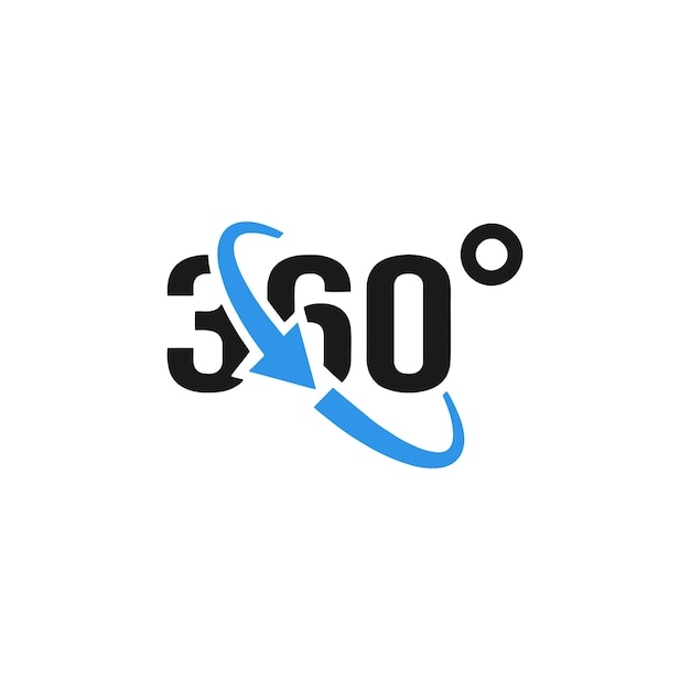 360 graden minimalistisch logo