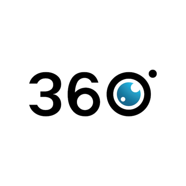 Vector 360 graden vector iconen ontwerpsjabloon