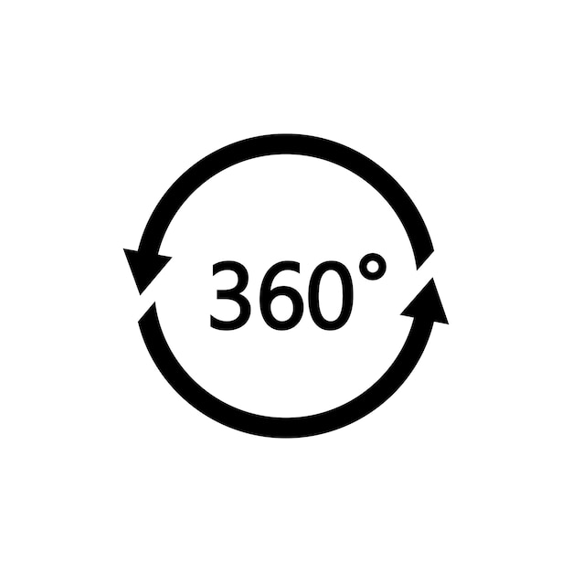 Vector 360 icon vector design template