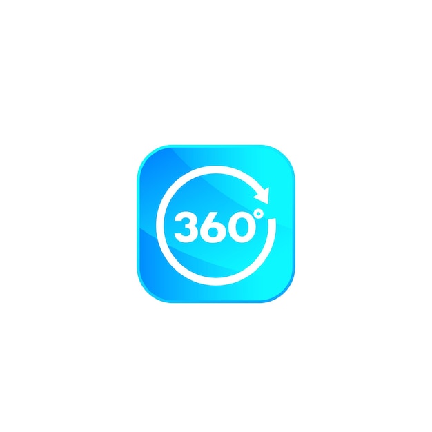 화살표가있는 360 아이콘