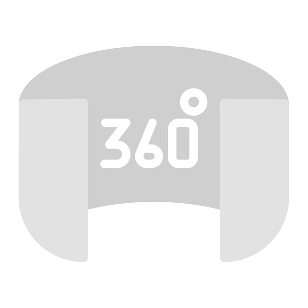 360° イメージ アイコン ベクトル 拡張現実