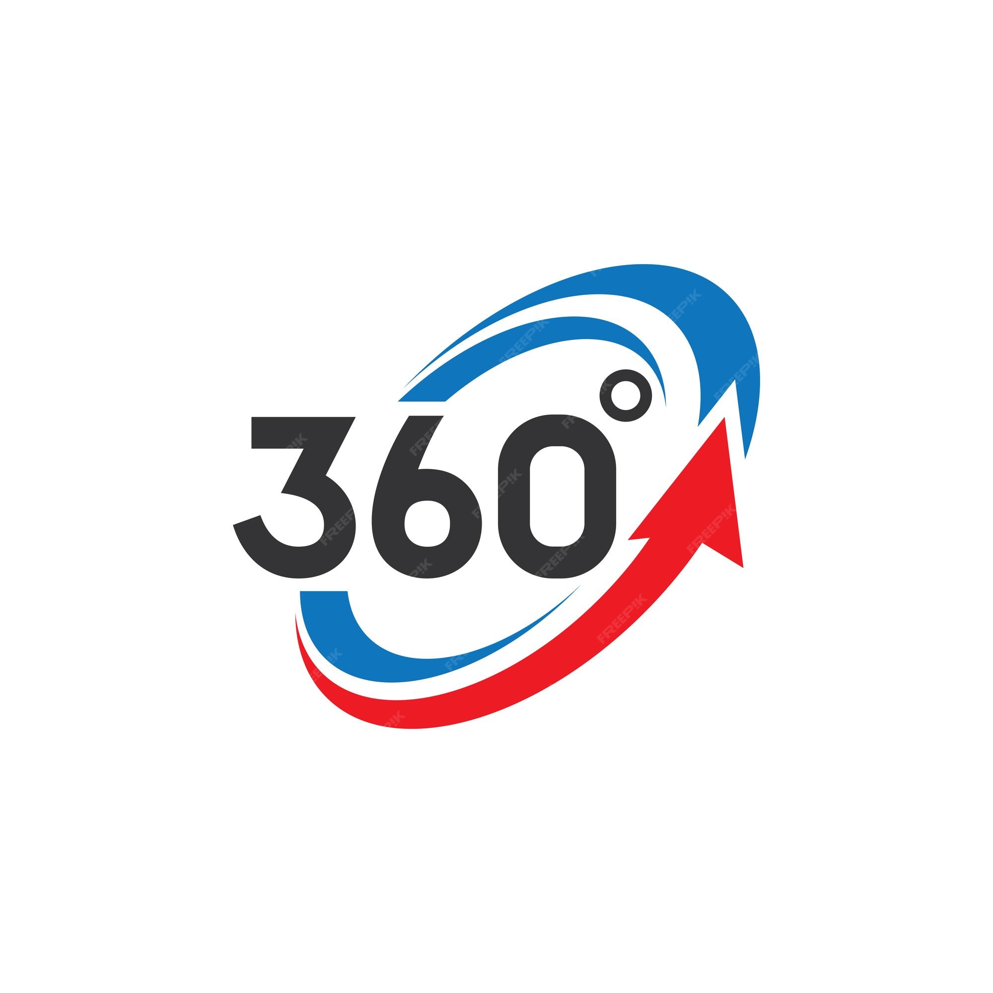 Premium Vector | 360 view logo